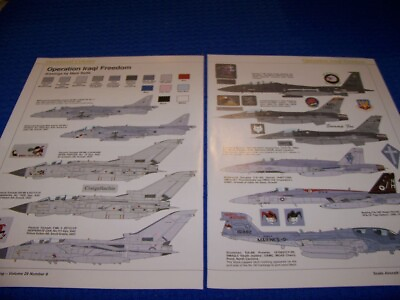 #ad OPERATION IRAQI FREEDOM AIRCRAFT....DETAILS COLOR PROFILES COLOR CHART 607KK
