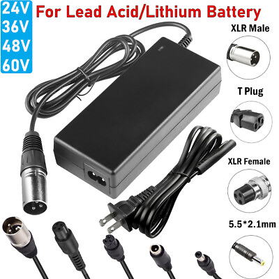 #ad 24V 36V 48V 60V 63V Li ion Lead Acid Battery Charger For Ebike Electric Scooter