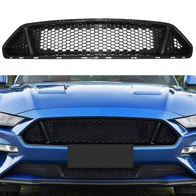 #ad Front Upper Grille Mesh Grill Honeycomb Bullitt Style For Ford Mustang 2018 2021