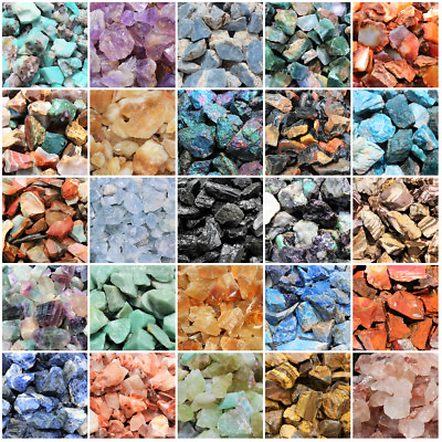 #ad Natural Rough Crystals amp; Stones: Choose lb or oz HUGE RANGE Wholesale Bulk