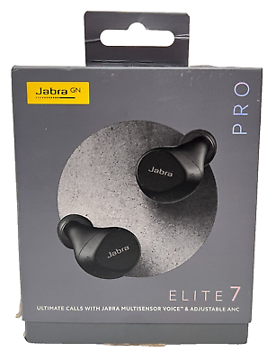 #ad Jabra Elite 7 Pro In Ear Bluetooth Active Noise Cancellation Headphones Black