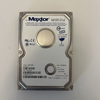 #ad Tested Maxtor DiamondMax Plus 9 80GB ATA 133 IDE 3.5quot; internal hard disk drive