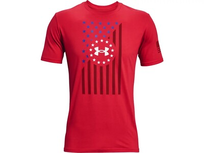 #ad Under Armour 1365053 Men#x27;s UA Freedom Front Flag T Shirt Red Small