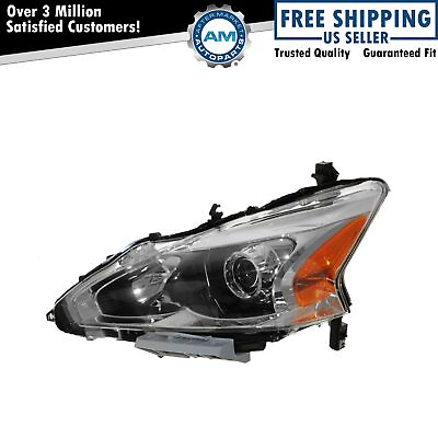 #ad Left Headlight Assembly Halogen For 2013 2015 Nissan Altima NI2502208