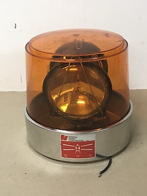 #ad FEDERAL SIGNAL MODEL 14 SERIES D AMBER F2 DOME GE
