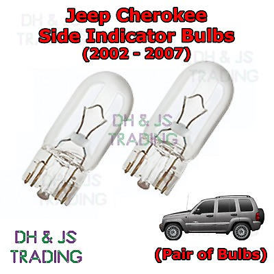 #ad For Jeep Cherokee Side Indicator Bulbs Pair of Side Indicator Bulbs Bulb 02 07