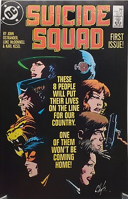 #ad Suicide Squad #1 1987 DC First Issue White pages NM
