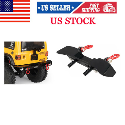 #ad US Upgrade Metal Rear Bumper w Shackle for Axial SCX24 Jeep JLU RC Spare Parts