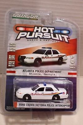 #ad #ad Greenlight Hot Pursuit Atlanta Police Ford Crown Victoria 1 64