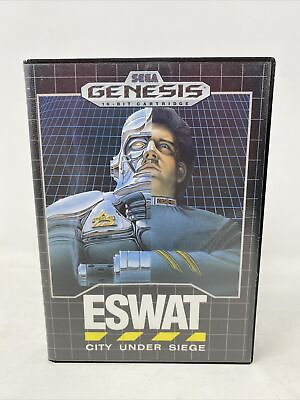 #ad ESWAT: City Under Siege Sega Genesis 1990 Game amp; Case No Manual