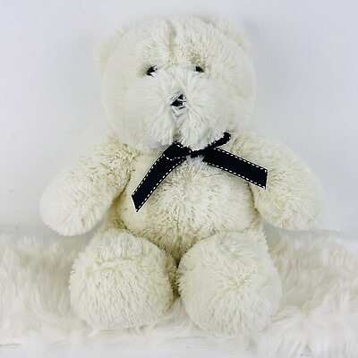 #ad Animal Alley Soft White Teddy Bear 12” Stuffed Plush Toys R Us