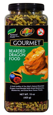 #ad Zoo Med Gourmet Bearded Dragon Food