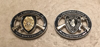 #ad #ad Anchorage Police Department Detective Oval Police Challenge coin