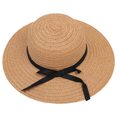 #ad High Quality Women Ladies Chic Wide Brim Summer Beach Sun Straw Hat O1L28187