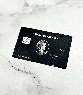 #ad #ad AMEX Black Card CUSTOM Centurion Small Big Chip Novelty MADE IN THE USA