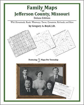 #ad Family Maps Jefferson County Missouri Genealogy MO Plat