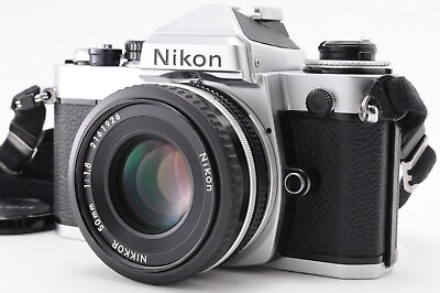 #ad 【MINT 】Nikon FE 35mm SLR Film Camera AIS 50mm f 1.8 Pancake Lens From JAPAN
