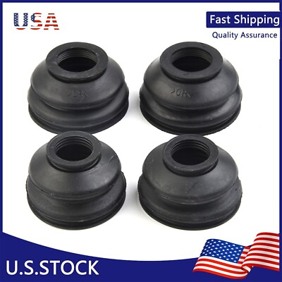 #ad 4pcs Universal Rubber Ball Joint Rubber Dust Boot Covers Track Rod End Set Kit