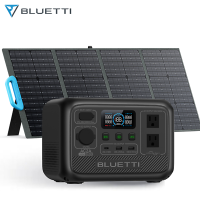 #ad BLUETTI AC2A Portable Power Station 300W Solar Generator w Solar Panel Optional