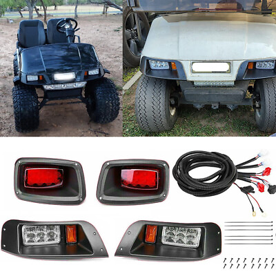 #ad For EZGO TXT Golf Cart LED Headlight Tail Light Kit Gas or Electric 1996 2013