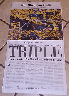 #ad 2023 Wolverines 3rd Win vs Ohio State Buckeyes Football Michigan Daily Newspaper