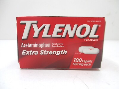 #ad Tylenol Extra Strength Caplets with 500 mg Acetaminophen 100ct. 12 2027