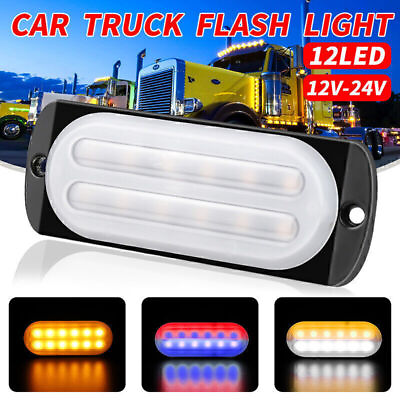 #ad DXZ 12 24V LED Bar Car Truck Strobe Flash Emergency Warning Light Lamp