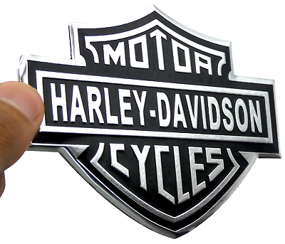 #ad 1x Harley Davidson Emblem Motorcycle Decal Fuel Tank Gas Badge 4.25quot; x 3quot;