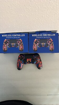 #ad 2 Controller Wireless compatible for Play Station for P 4