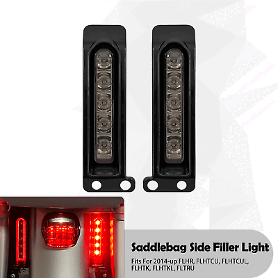 #ad Saddlebag Filler Support Fender LED Light Fit For Harley Ultra Limited FLHTK