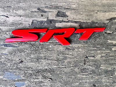 #ad 15 18 Grand Cherokee Red SRT Logo Emblem Nameplate Badge
