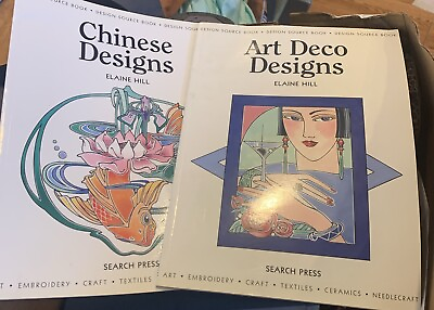 #ad Chinese Designs amp; Art Deco Design Source Books paperback Used Like New Pair