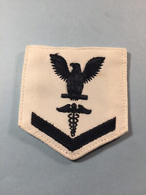 #ad US Navy 3rd class Bk on white Hospital Corpsman Female size