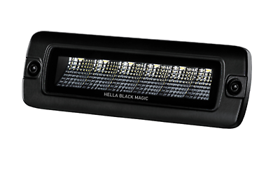 #ad Hella For Black Magic LED Mini Lightbar 6.2 Flush Mount Flood Beam 358176221