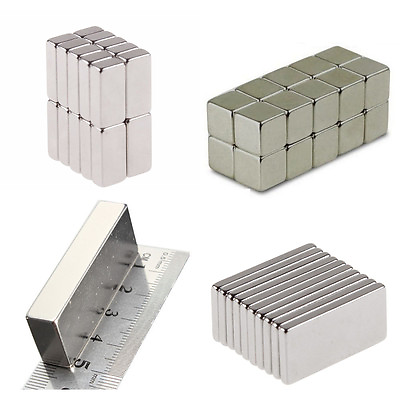 #ad 50 100 Pcs Magnets Block Cube Rare Earth Neodymium Magnetic N50 N48 N52 ALL Size
