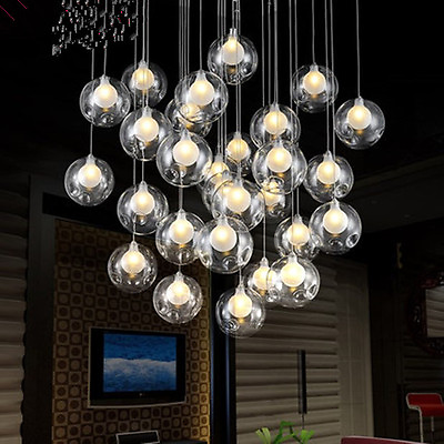 #ad Modern LED Glass Ball Ceiling Lighting Stair Bedroom P 09