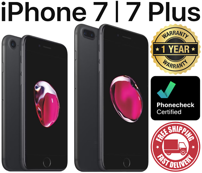 #ad Apple iPhone 7 7 Plus 32GB 128GB 256GB Unlocked Verizon ATamp;T T Mobile Good