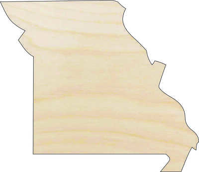 #ad Missouri US State Laser Cut Wood Shape