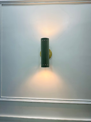 #ad 2 Light Beautiful Handcrafted Brass Wall Scone Modern Stilnovo Wall Light