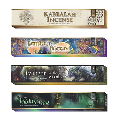 #ad Soul Sticks MYSTICAL SERIES Hand Rolled Incense Sticks Variety 4 Pack