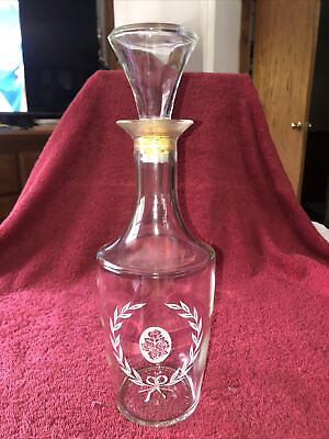 #ad #ad Beautiful Vintage Etched Decanter Post Prohibition With Federal Warning