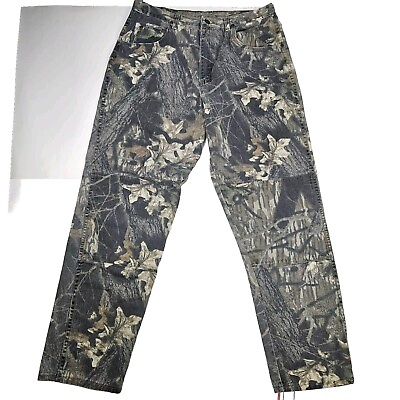 #ad #ad Wrangler Camo Jeans Men’s 36x34 34x32 Relaxed Hunting Camouflage Denim Pants