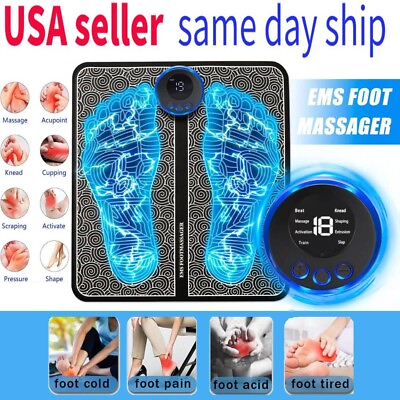 #ad EMS Foot Massager Leg Electric Deep Reshaping Kneading Muscle Pain Relax Machine