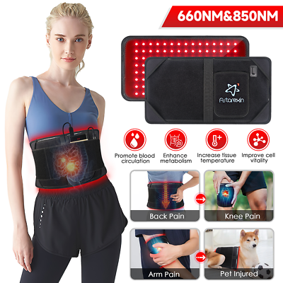 #ad #ad Red amp; Infrared Belt LED Light Therapy Wrap for Body Back Pain Relief Lose Weight