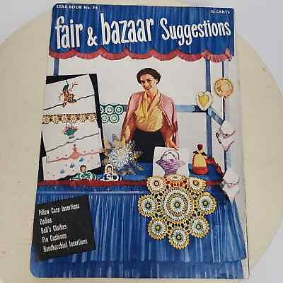 #ad Vintage 1950 Fair amp; Bazaar Suggestions Crochet Instruction Magazine