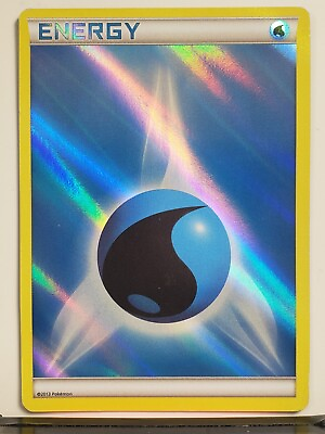 #ad REVERSE HOLO Water Energy PL LP 2013 XY Series Foil Pokemon Energy Card
