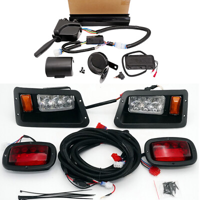 #ad Set Golf Cart LED Headlight Taillight Light Kit for Yamaha G14 G16 G19 G22 12V