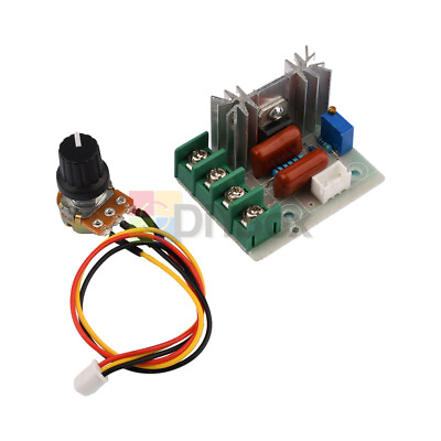 #ad AC50 220V 2000W Voltage Regulator Module Speed Controller Dimmer Temperature DIY