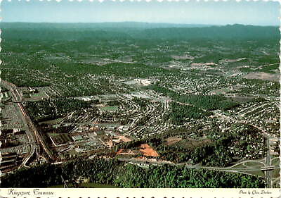 #ad Aerial view postcard of Kingsport Tennessee by Glenn Durham.