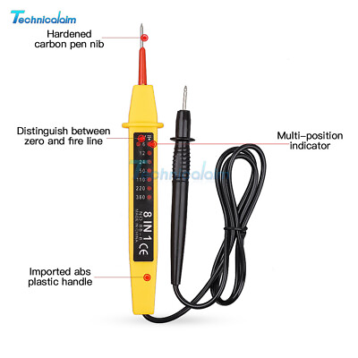 #ad 8 In 1 AC DC 6 380V Voltage Test Pen Polarity Current Tester Detector Electr